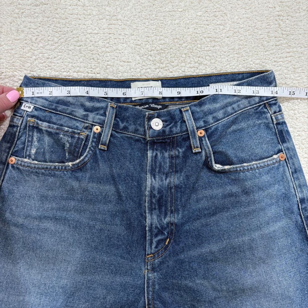Citizens of Humanity Libby Bootcut Flare Distressed Ripped Jean Size 26 Med Wash - Picture 5 of 8